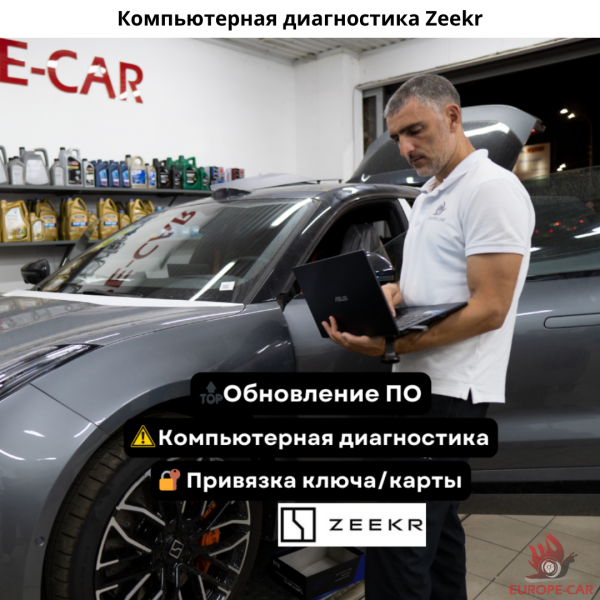 Обновление ПО, диагностика, ключ/карта на Зикр (Zeekr). Русификация Zeekr. Установка сим карт и приложений