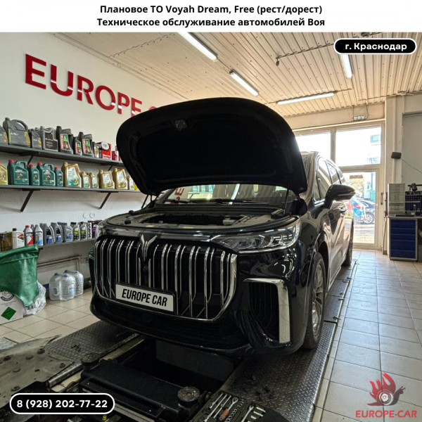 Плановое ТО Voyah Dream (Dreamer). Техническое обслуживание автомобилей Воя