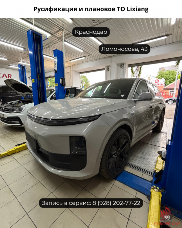 Установка сим карт и приложений, русификация китайских автомобилей Lixiang. Плановое ТО Лисян