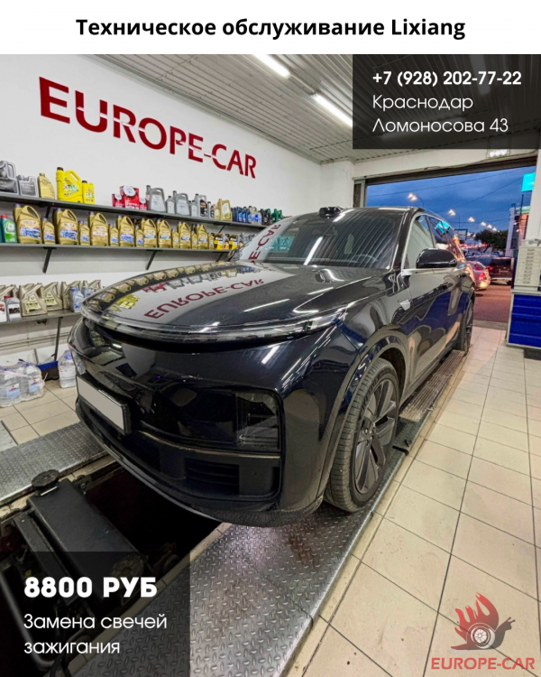Замена свечей зажигания Lixiang. Плановое ТО Лисян