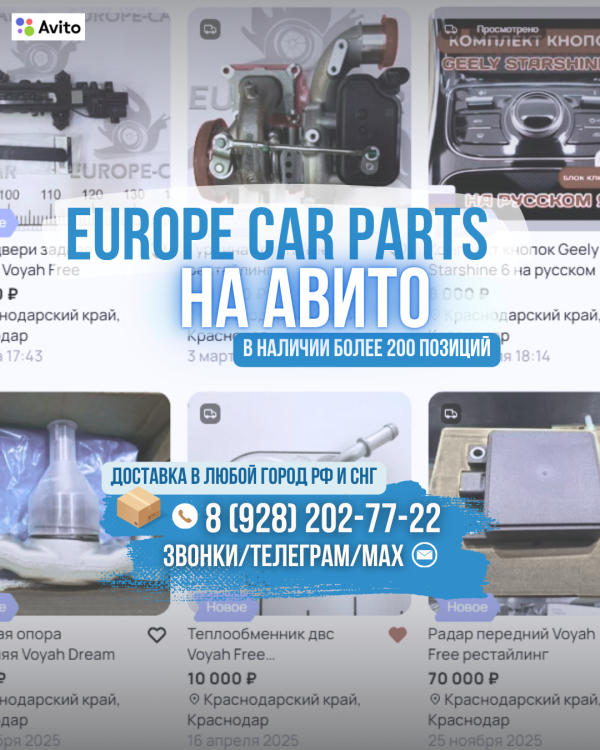 Наш магазин на Авито — в наличии более 200 товаров для обслуживания и ремонта китайских авто